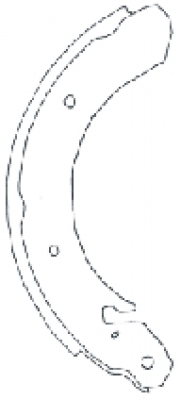 Bremsbackensatz Hinterachse