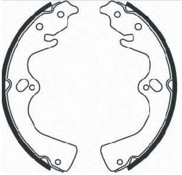 Bremsbackensatz Hinterachse